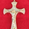 CRUZ CON CRISTO EN ORO 18K Y BRILLANTES