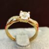 ANILLO COMPROMISO DE ORO 18K Y BRILLANTE