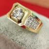 1740851826256 ANILLO SOLITARIO HOMBRE EN ORO 18K Y BRILLANTES