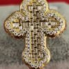ANILLO DE CRUZ EN ORO 18K CON BRILLANTES